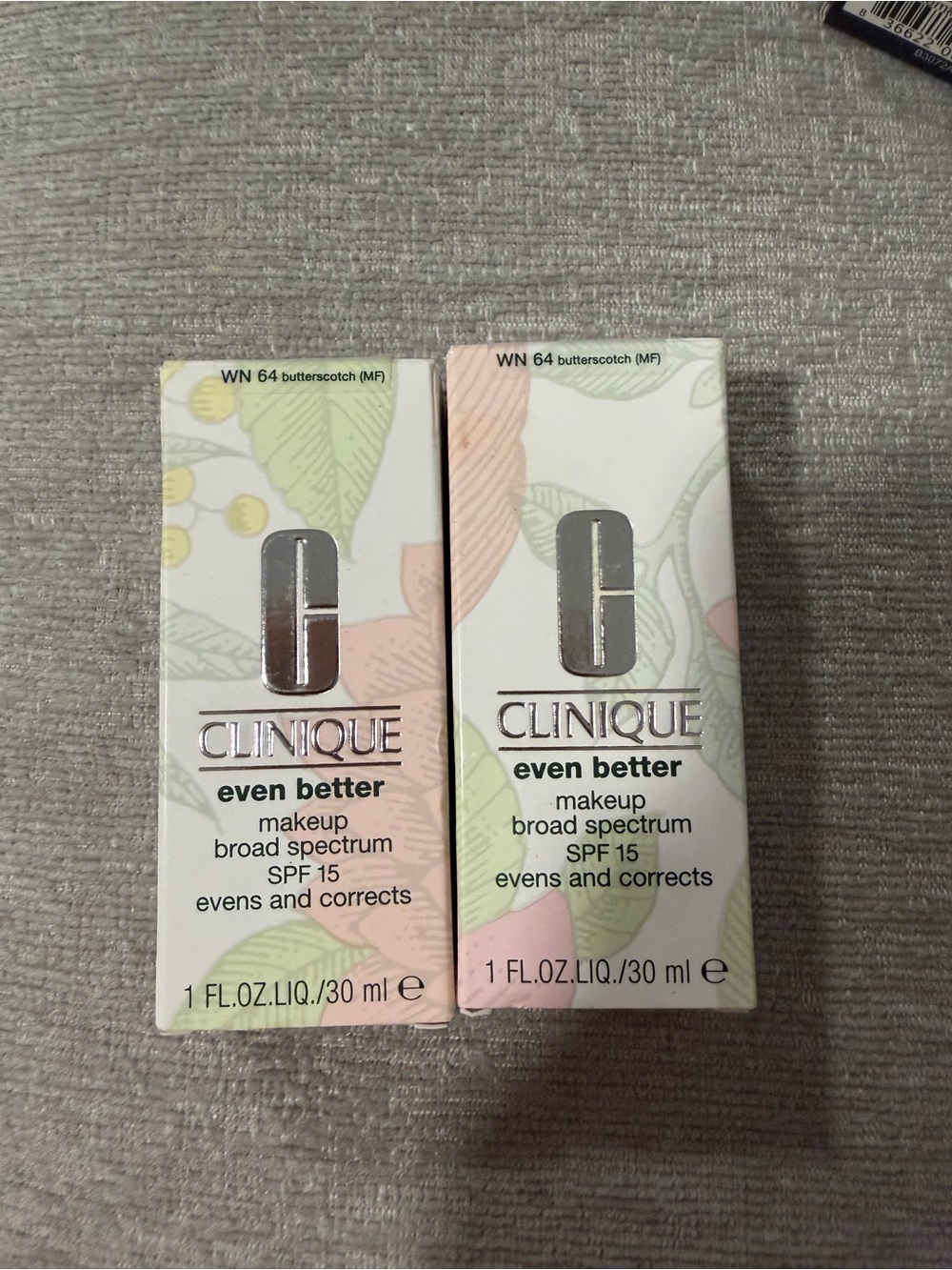 Clinique Even Better Makeup Butterscotch WN 64 TWO PACK